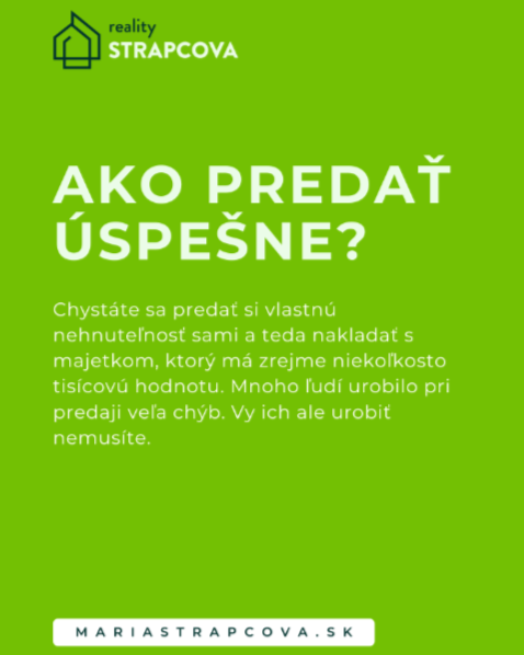 Stiahnite si ebook s návodom ako si sám môžete predať svoju nehnuteľnosť!